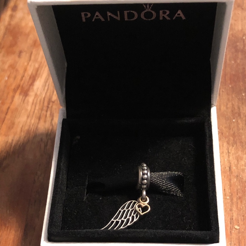 Pandora two tone love & guidance charm